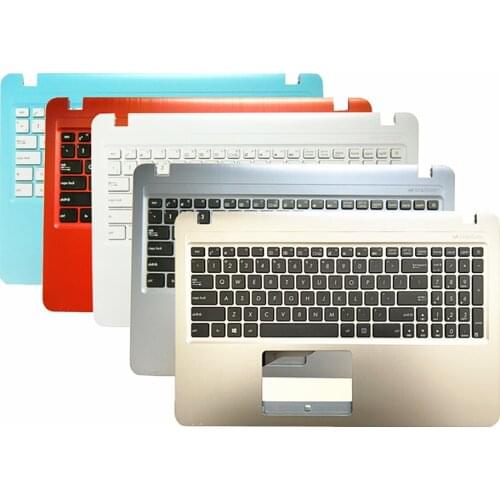 Lapto US/EU/SP/AR/RU Keyboard Shell Cover case for Asus X540 F540U K540 A540 R540U FL5700U VM520U C520U Gold/Blue/Gray/Red