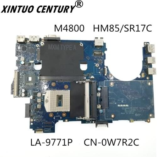 CN-0W7R2C 0W7R2C W7R2C LA-9771P For DELL Latitude M4800 Laptop Motherboard VAQ10 Tested 100% work