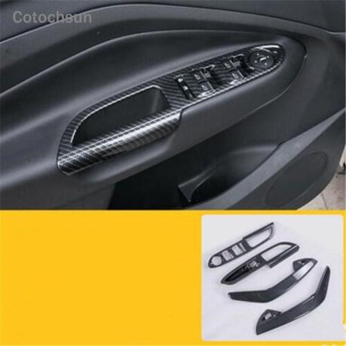 Cotochsun Car-Styling center console Glove door handle steering wheel air vent Decorative Sticker Case For KUGA 2013-2018