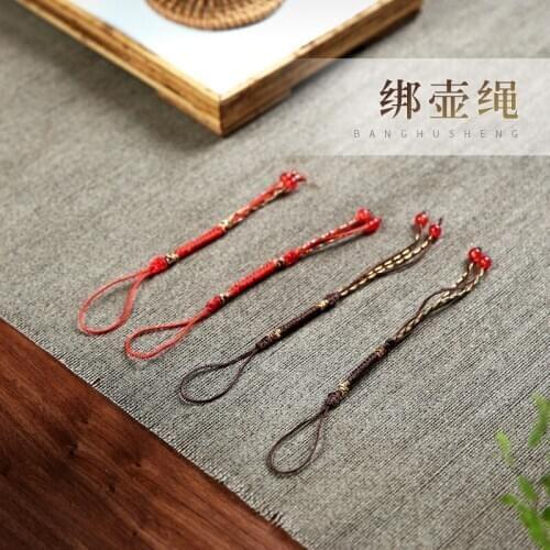 Two 】 hand-woven rope tied pot recommended a pot cover rope rope rope the teapot