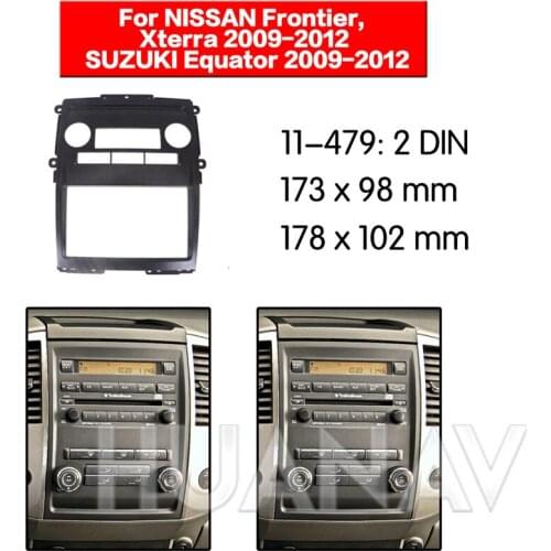 HUANAV Car Radio stereo Fitting installation adapter fascia For 2009-2012 Nissan Frontier/ Xterra Stereo Frame Audio Fascias