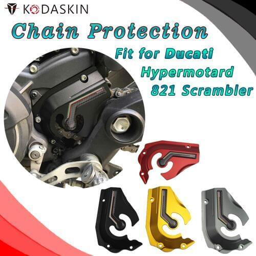 KODASKIN Billet Aluminum Front Sprocket Chain Cover For Ducati Hypermotard 821 Scrambler