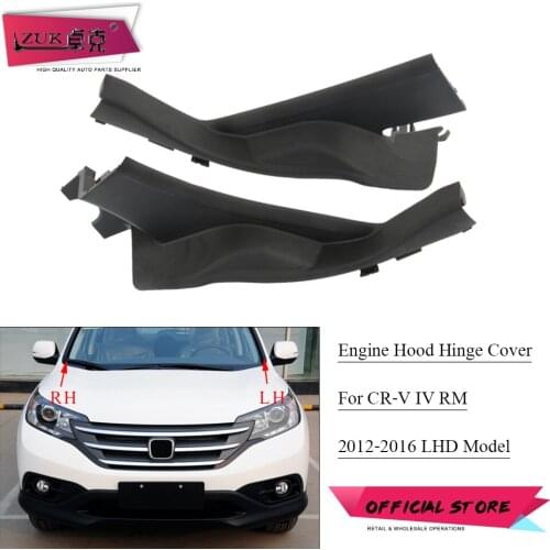 ZUK Engine Hood Cowl Top Hinge Cover Water Guide Plate Panel Garnish For HONDA CRV 2012 2013 2014 2015 2016 2017 RM1/2/3/4