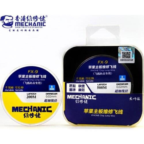 MECHANIC 99.6% copper Strong conductivity diameter 0.02mm Fly Line jump wire for iPhone Fingerprint Sensor Chip Reparation