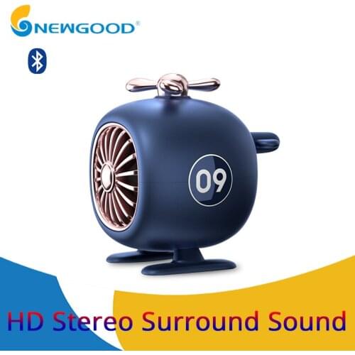 Mini Portable Bluetooth Speaker Cartoon Helicopter Plane Wireless Speaker Hands Free Call For iPhone X Samsung Mobile Phone