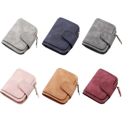 Fashion Solid Color Ladies Wallet Creative Small Wallet Coin Purse Card Wallet With Zipper For Women Girl