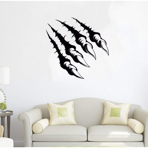 Monster Claws Wall Sticker The Wall Wild Animal Wall Sticker For Pet Shop Bedroom Decor Removable Vinyl Mural dw6148