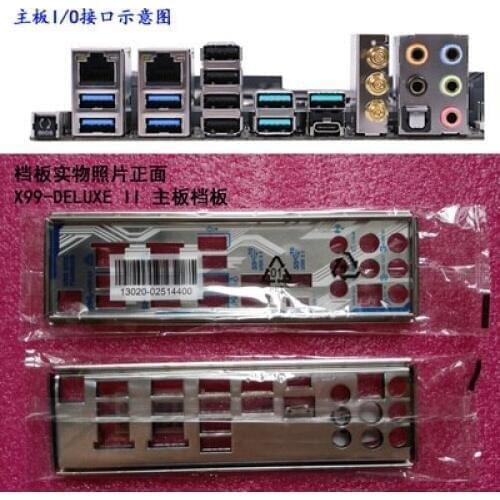 New I/O shield back plate of motherboard for ASUS X99-DELUXE II X99-DELUXE 2 just shield backplate
