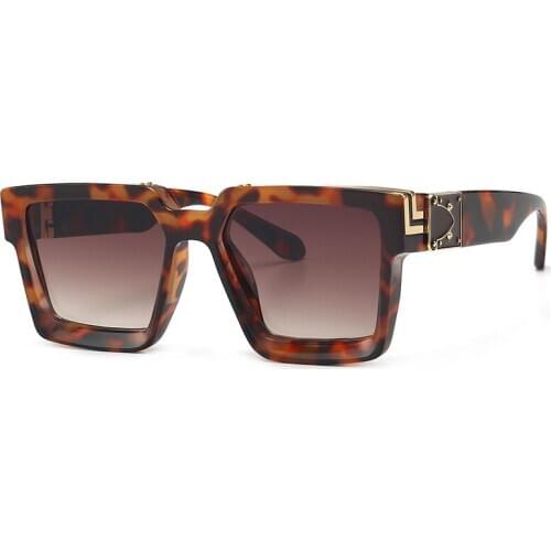 New Square Luxury Sunglasses Men Women Fashion UV400 Glasses Trending Vintage Eyewear Designer Popular Sunglasses