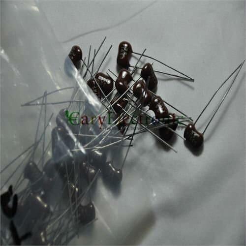Wholesale 100pcs long lead New Silver MICA Capacitors 390pF 500V for tube audio guitar amps tone DIY parts free shipping