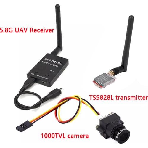 5.8G FPV Receiver UVC Video Downlink OTG VR Android Phone TS5828L 40CH 600mW Wireless AV Transmitter 1000TV Camera