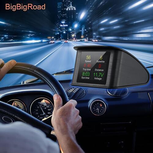 BigBigRoad Car Hud OBD2 Windscreen Projector Head Up Display For Nissan Note Almera Teana Maxima Tiida Pulsar Patrol Y62 Armada