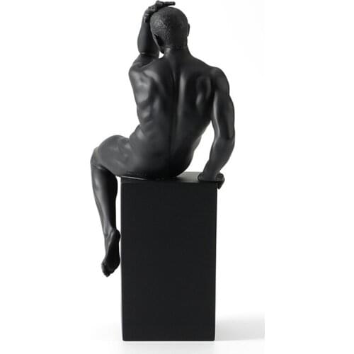 SALES RESIN THINKER BODY ART MOLD NUDE MALE MASCULINE GAS DECORATION SILICONE MOLD CREATIVE HOME ACCESSORIES L3146