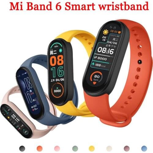 Colors strap For Xiaomi Mi band 6 5 Replacement Silicone Soft TPU Bracelet Strap For xiaomi Band 6 5 For Amazfit Band 5 Bracelet