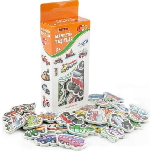 DIY Dıytoy Refrigerator Cabinet Magnetic Vehicles Vegetables Alphabet Tangram Child Toy Tutorial