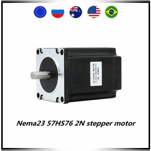 1 kit 57HS76-3004A8 Nema23 stepper motor 2Nm 3A dc motor + motor driver TB6600 / DM542 / DM556 for CNC