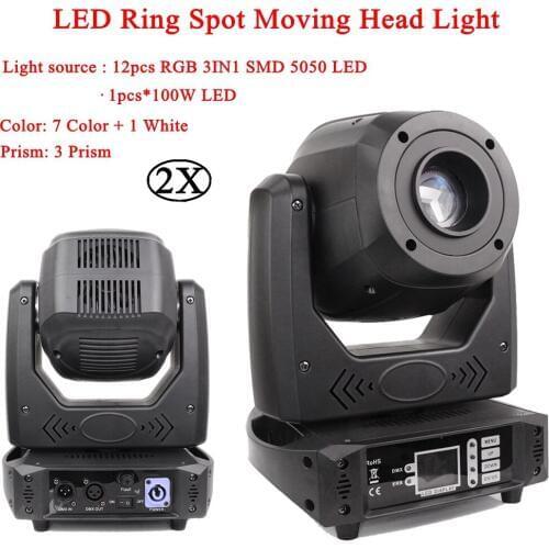 200W LED Spot Moving Head Light With LED Ring Stage Effect Lights super Bright LED DJ Disco Bar Party Spot Lights Equipment