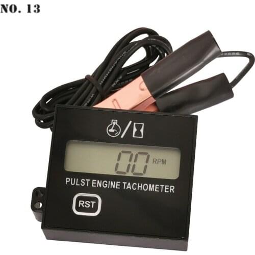 Digital Display Induction Pulse Speed Tachometer Gasoline Engine Lawn Mower Tachometer Chain Saw High Tachometer Speed Meter