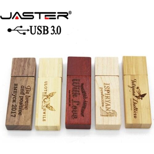 JASTER USB 3.0 wooden usb flash drive 8GB 16GB 32GB U disk memory stick photography wedding supplies (over 1 pcs free LOG)