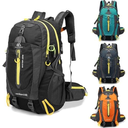 40L Waterproof Climbing Backpack Rucksack Outdoor Sports Bag Travel Backpack Camping Hiking Backpacks Women Trekking Bag For Men