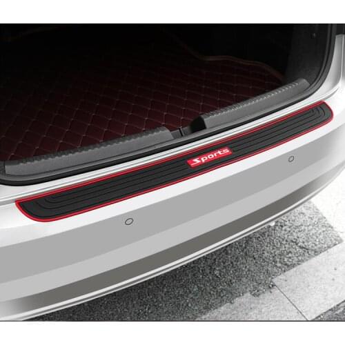 High quality rubber Rear Bumper Protector Sill Trunk Tread Plate Trim for Nissan Qashqai J11 2016-2019 Car Styling Accessor