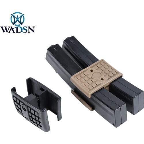 WADSN Softair MP5/MP5K Mag Coupler Plastic Airsoft Electric SMG Rifle Dual Magazine Clip Tactical Hunting Gun Accessories