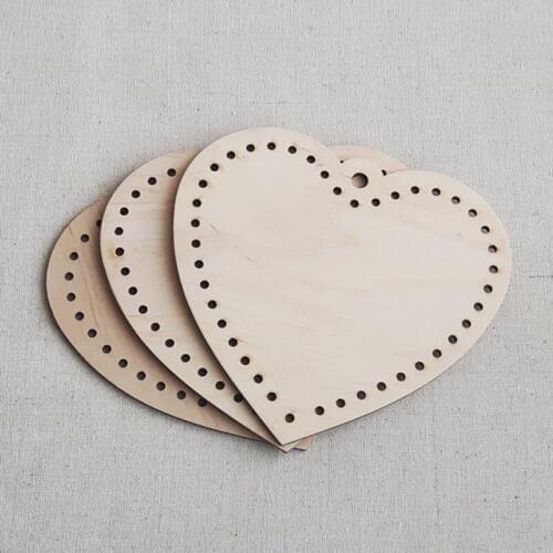 Heart Shape Blanks, Wooden Blanks, Heart Pattern DIY cross stitch