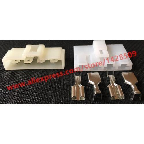 5 Sets 4 Pin Automotive Wire Harnes Cable Connector Auto Female Male Plug With Terminals