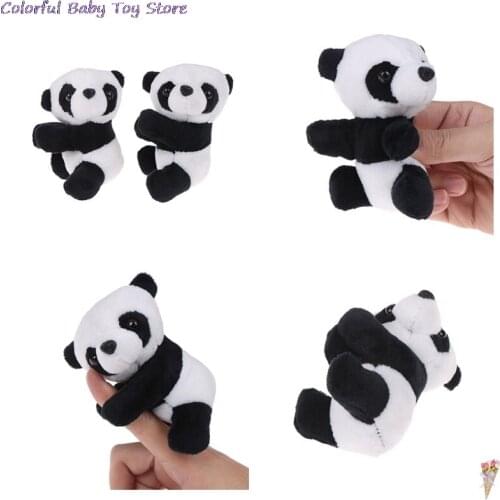 1Pcs Small Stuffed Animal Toy Curtain Clip Bookmark Notes Souvenir Toys Creative Kids Children Plush Panda Clip