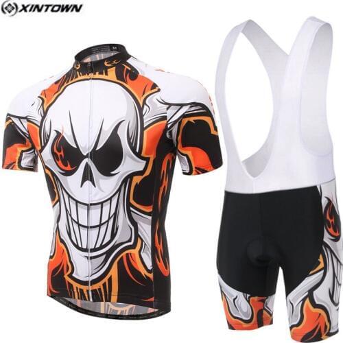 2019 Popular XINTOWN Men Bike Team Cycling Jersey Sets Summer Short Sleeve Cycling Jersey Ropa Ciclismo MTB Bicycle Shirts Top