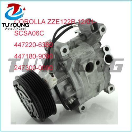 447220-6380 447180-9090 compressor for Toyota Corolla ZZE122R 12/01