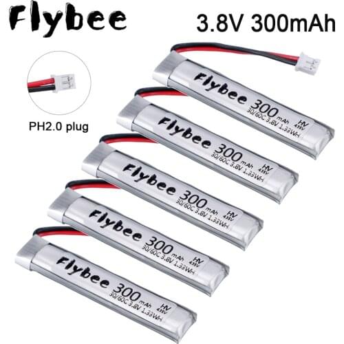 3.8V 300mAh 30C Lipo Battery For Snapper6 Snapper7 Snapper8 Mobula7 UR65 US65 UK65 65/75 RC FPV Racing Drone Spare Parts