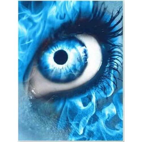 Kexinzu Full Square Round Drill 5D DIY Diamond Painting "Eye" 3D Embroidery Cross Stitch Mosaic Home Decor Gift