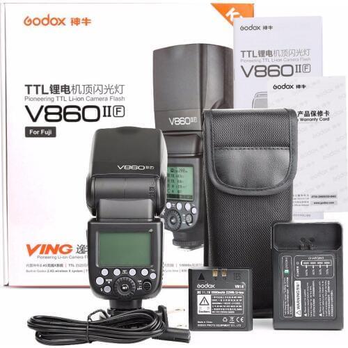 Godox Ving V860II-F Speedlite Li-ion Battery Flash Fast HSS For Fuji Fujifilm Camera X-Pro2 X-T20 X-T1 X-T2 X-Pro1 X100F Camera