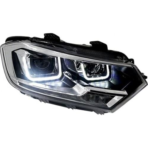 Goodmolds For VW BORA 2016 2017 Full LED headlight assembly Retrofit LED lens headlight LED daytime running light double lens