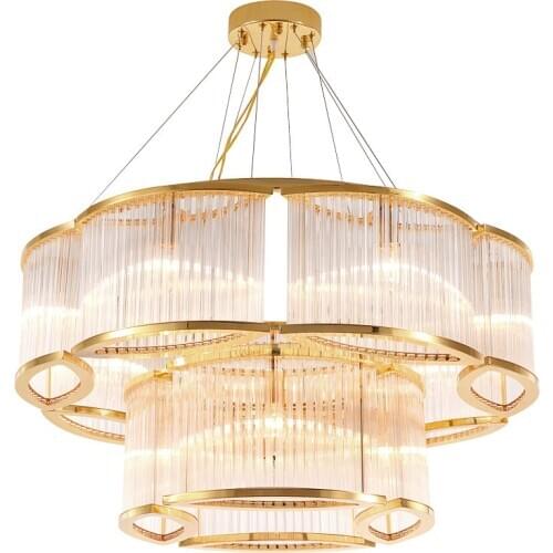 China Zhongshan Fancy Design Glass Crystal Hanging Light Round Shape Modern Chandeliers for Banquet Hall