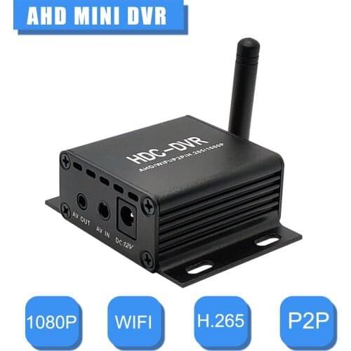 HD Mini DVR 1080P 1CH CCTV DVR Onvif WIFI Car AHD DVR P2P Video Surveillance DVR Recorder For AHD CVI TVI Camera Support TF Card
