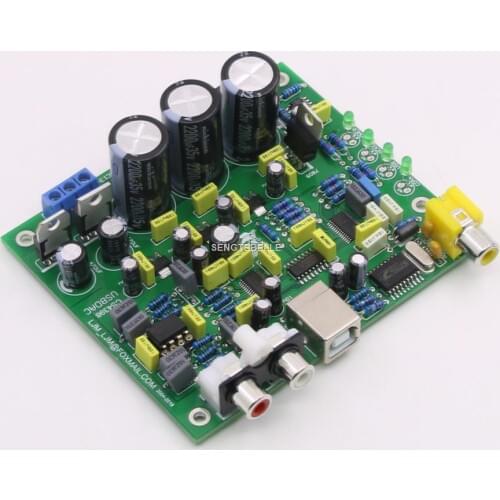 New DIY CS8416+CS4398 DAC Board / kit Hifi audio decoder board Support USB coaxial