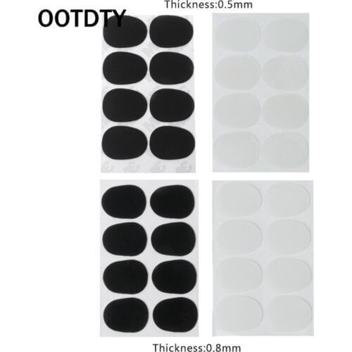 OOTDTY 8pcs Treble/Alto/Tenor Sax Clarinet Mouthpiece Patches Pads Cushions 0.5mm 0.8mm