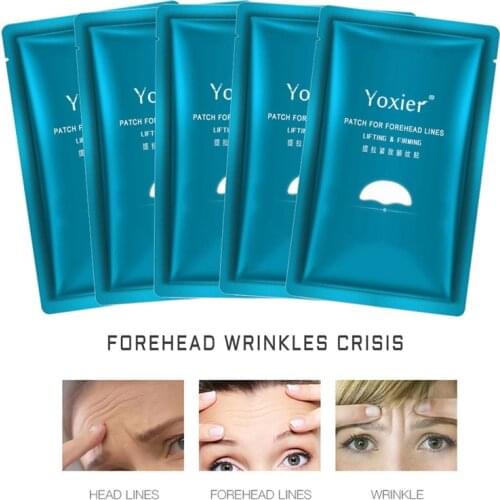 5Pcs/Set Forehead Line Removal Patch Anti Wrinkle Firming Mask Frown Lines Anti-Aging Lifting Skin Care