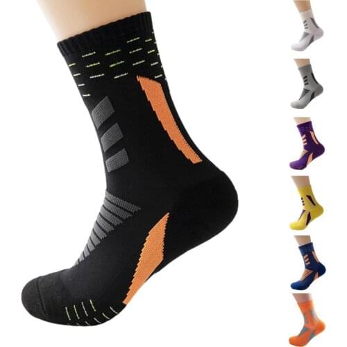 Professional Men Trainer Socks Comfort Sport Cycling Marathon Socks Stocking Climbing Camping Running Socks