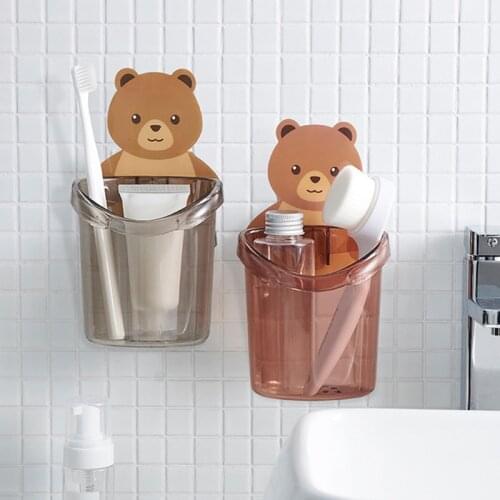 1pcs Simple Mouthwash cup set household wall-mounted toothbrushing cup shelf Cute cartoon Mouthwash cup set for family or hotel