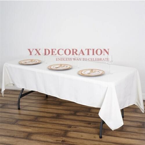 Good Quality Polyester Rectangular Tablecloth Banquet Event Table Cloth Cover For Wedding Christmas Decoration Decoration