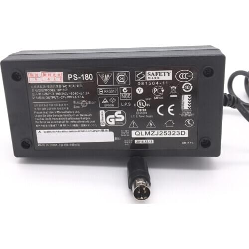 PS-180 Power Supply Adapter For GENUINE for EPSON TM88IIP TM88IIIP TM88IVP TM210P T60 T82II T88IV T88V L90 TM-86L 220PB