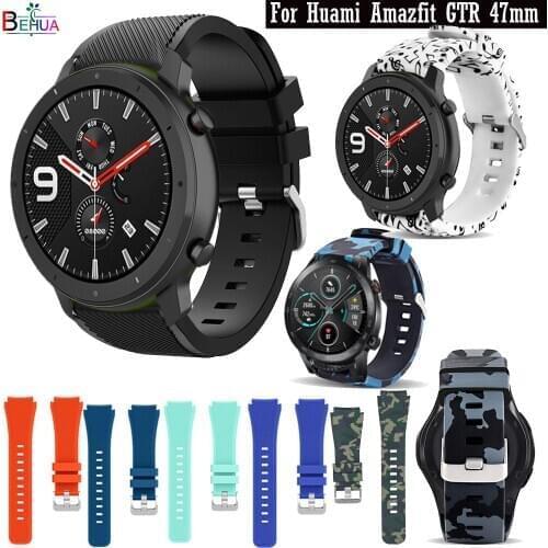 22MM WatchBand For Huami Amazfit GTR 47mm / Stratos 3 2S Strap Wristband For Huawei Honor Magic Watch 2 46mm Accessories belt