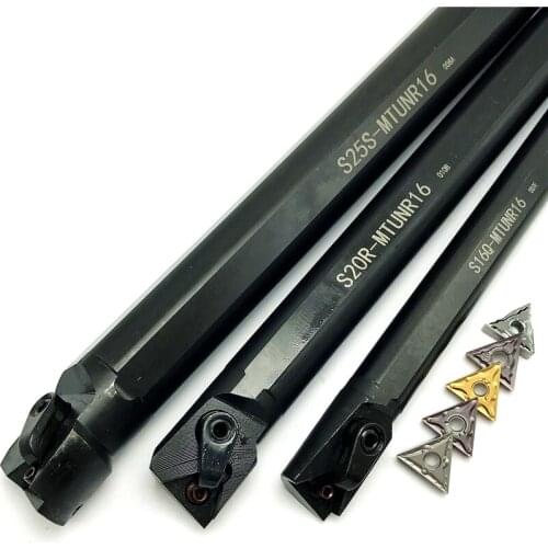 S16Q-MTUNR16 S20R-MTUNR16 S25S-MTUNR16 Internal Turning Tool Holder+Carbide inserts TNMG160404 TNMG160408 turning Cutting Tool