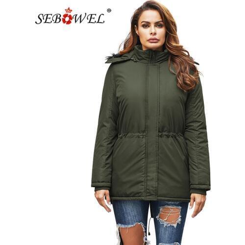 Женские зимние парки SEBOWEL China At AliExpress