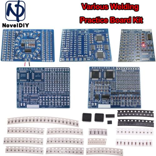 CD4017 Rotating LED SMD NE555 Soldering Practice Board DIY Kit Fanny Skill Training Electronic Suit