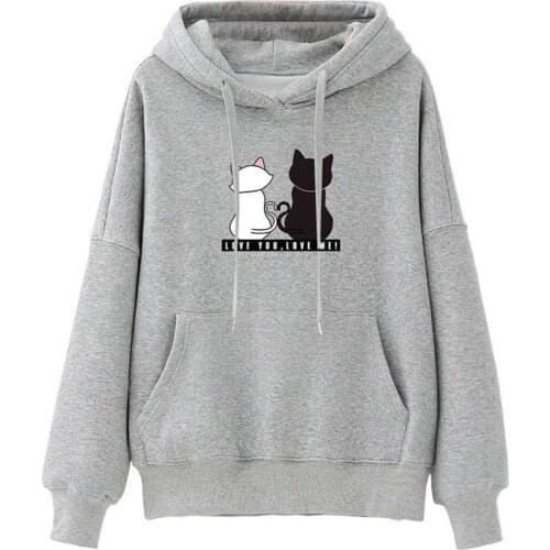 Print Kawaii Oversized Hoodie Long Sleeve Hoodies Women Print Sweatshirts Sudaderas Con Capucha Moletom Feminino Sweetshirts #SR