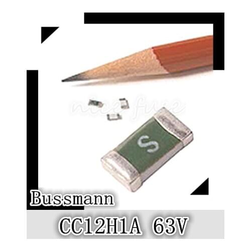 US Bussman original CC12H1A 63V 1206 D fuses 1A Package